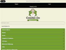 Tablet Screenshot of colonelde.com
